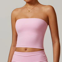 Strapless Yoga Bandeau Tube Top — vista completa