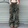 Y2K Streetwear Baggy Cargo Camo Trousers