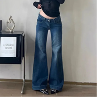 Streetwear Low Waist Flared Jeans — vista posteriore