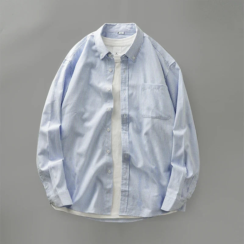 Striped Long Sleeve Button Down Shirt — in alternativa
