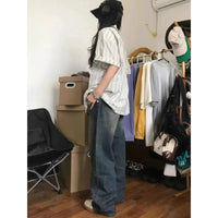 Striped Short Sleeve Button Up Blouse Shirt — vista laterale