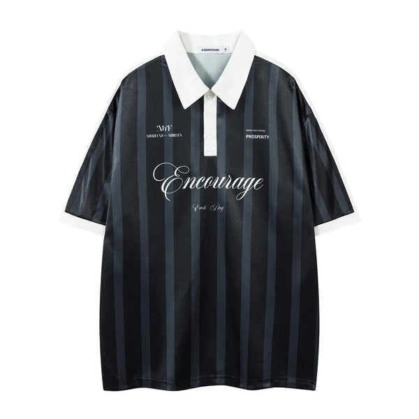 Striped "Year of the Snake" Soccer Jersey — vista frontale