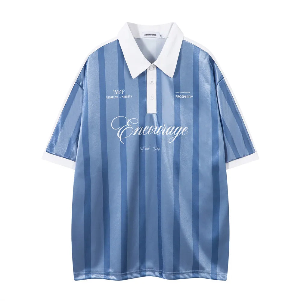 Striped "Year of the Snake" Soccer Jersey — vista posteriore