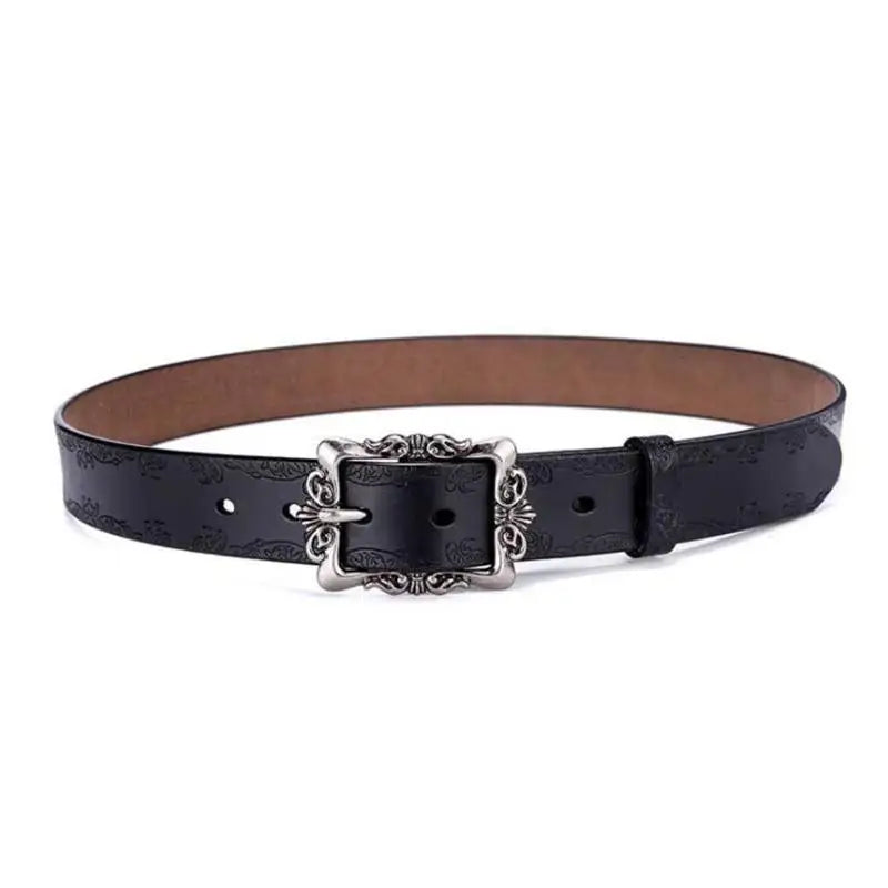 Subtle Intertwine Leather Belt — vista laterale