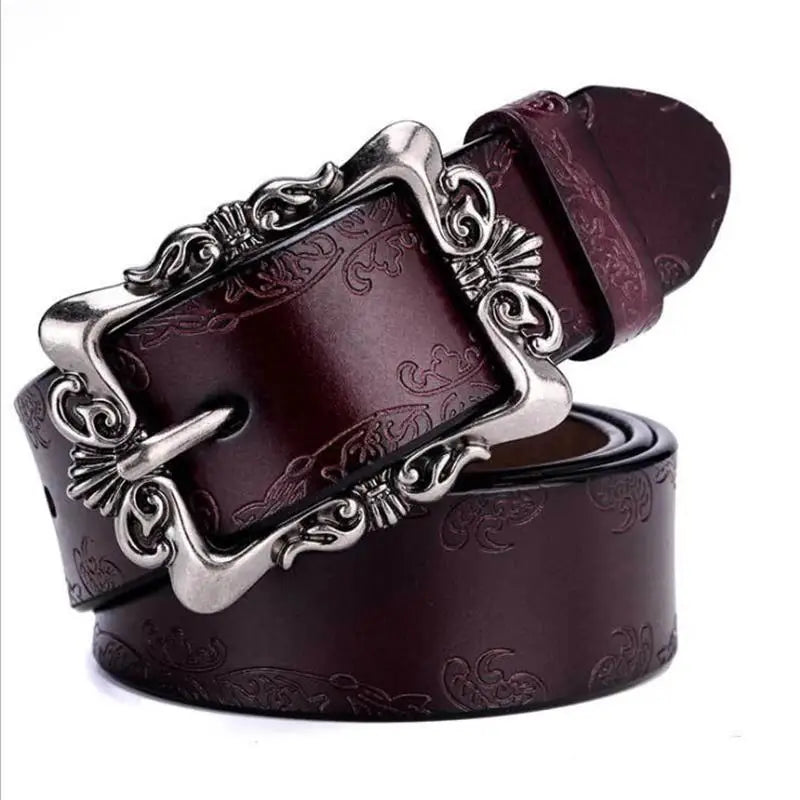 Subtle Intertwine Leather Belt — vista frontale
