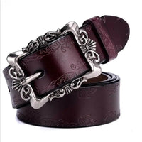 Subtle Intertwine Leather Belt — vista frontale