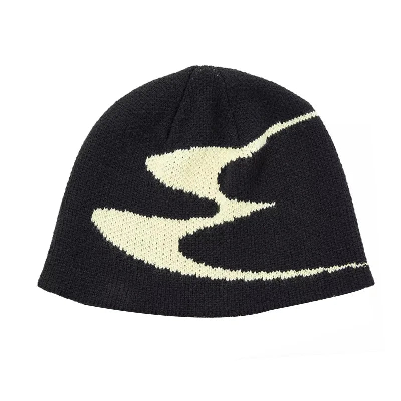 Subtle Waves Graphic Beanie — vista frontale