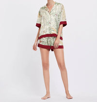 Summer Collared Two Piece Pyjamas — vista posteriore
