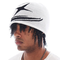 Summer Star Sky Graphic Beanie — dettaglio del tessuto