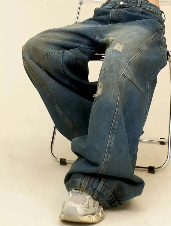 Super Baggy Distressed Womens Jeans — in alternativa