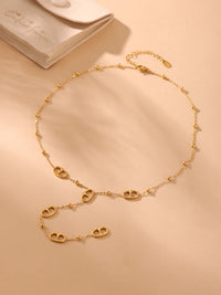 Tab Long Chain Necklace — dettaglio della stampa