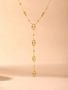 Y2K Tab Long Chain Necklace