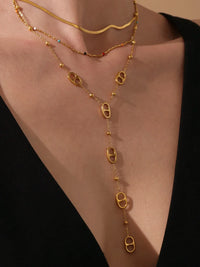 Tab Long Chain Necklace — dettaglio