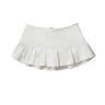 Y2K Terry Fabric Low Waist Pleated Micro Mini Skirt