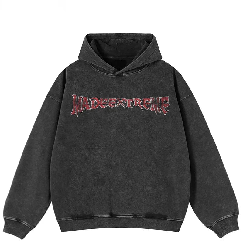 The Savoir Graphic Black Hoodie — vista laterale