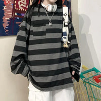 The Striped Long Sleeve Top — dettaglio