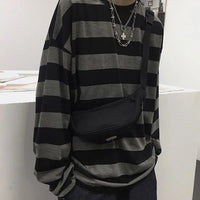 The Striped Long Sleeve Top — vista posteriore