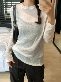 Thin Long Sleeve Summer Top — vista laterale