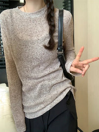 Thin Long Sleeve Summer Top — dettaglio del tessuto