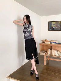 Thin Mesh Turtleneck Tank Top — in alternativa