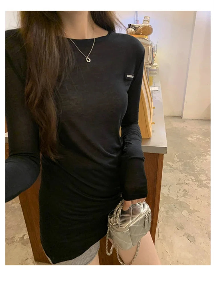 Thin Undershirt Long Sleeve Top — dettaglio della stampa