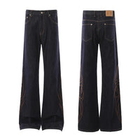 Totem Embroidered Washed Jeans — vista laterale