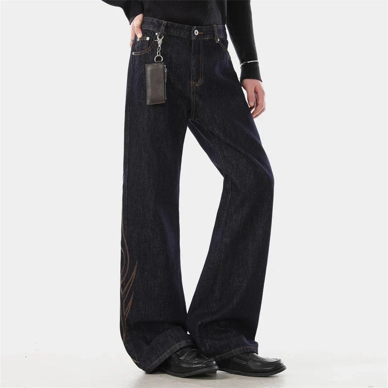 Totem Embroidered Washed Jeans — vista posteriore