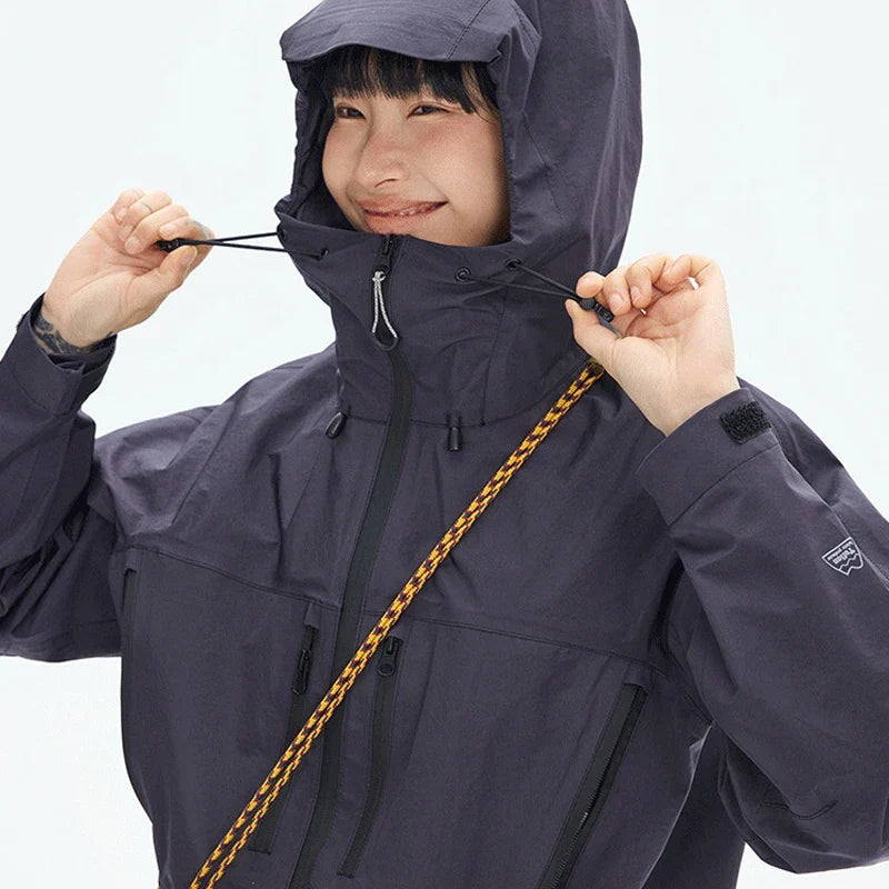 TripleGuard HardShell Sealed Outdoor Waterproof Jacket Coat — vista completa