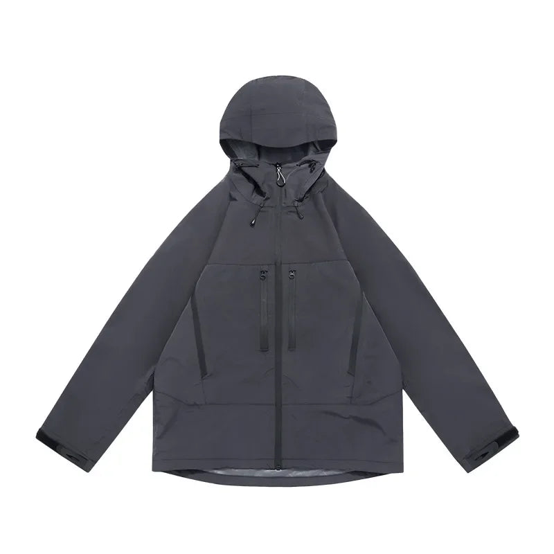 TripleGuard HardShell Sealed Outdoor Waterproof Jacket Coat — vista frontale