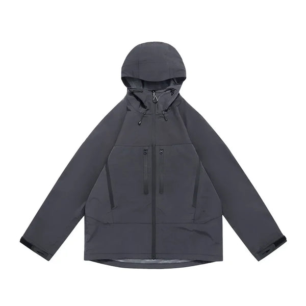 TripleGuard HardShell Sealed Outdoor Waterproof Jacket Coat — vista frontale