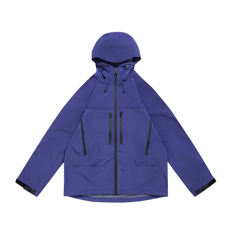 TripleGuard HardShell Sealed Outdoor Waterproof Jacket Coat — vista posteriore