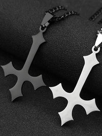 Upside Down Cross Pendant Necklace — in alternativa