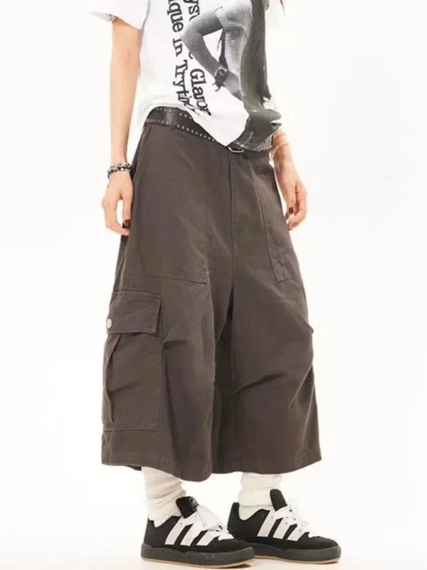 Vintage Baggy Cargo Shorts Jorts — vista frontale