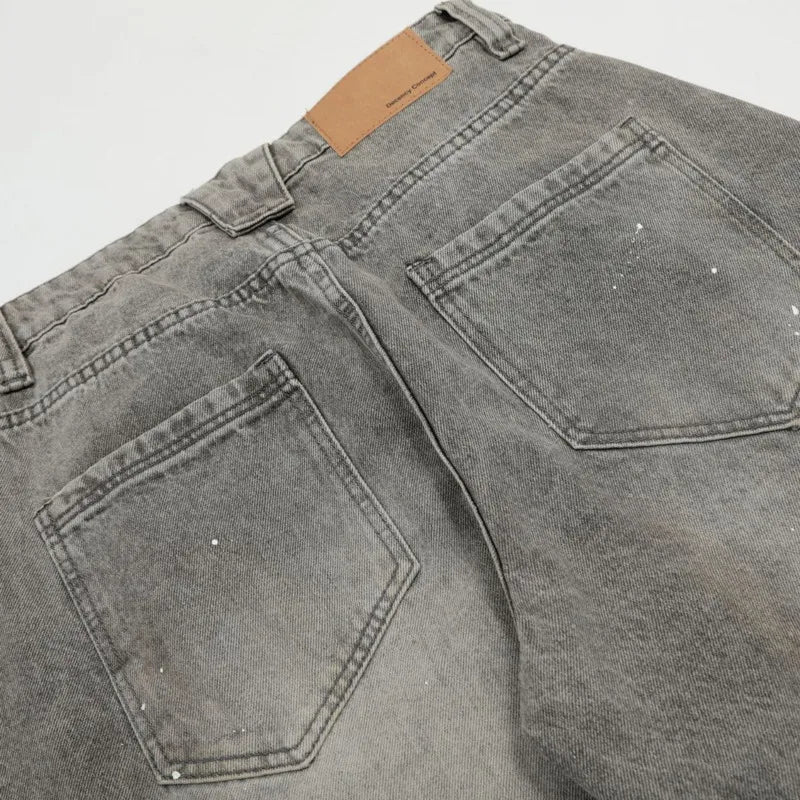 Vintage Heavy Baggy Denim Barrel Jeans — dettaglio della stampa