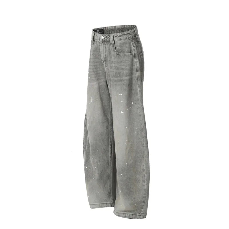 Vintage Heavy Baggy Denim Barrel Jeans — vista posteriore