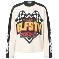 Vintage Long Sleeve Racing Top — vista frontale