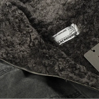 Vintage Mens Fleece Lined Padded Coat Jacket — vista laterale