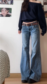 Y2K Vintage Old Money Baggy Flared Jeans