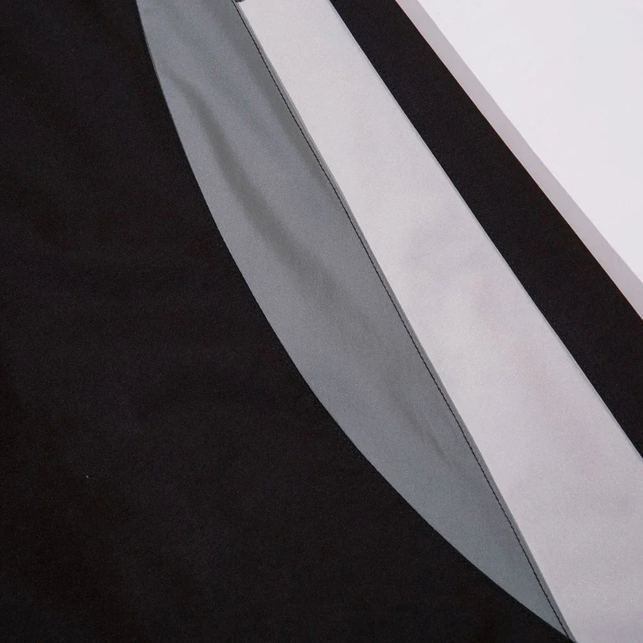 Vintage Panelled Parachute Trousers — vista laterale