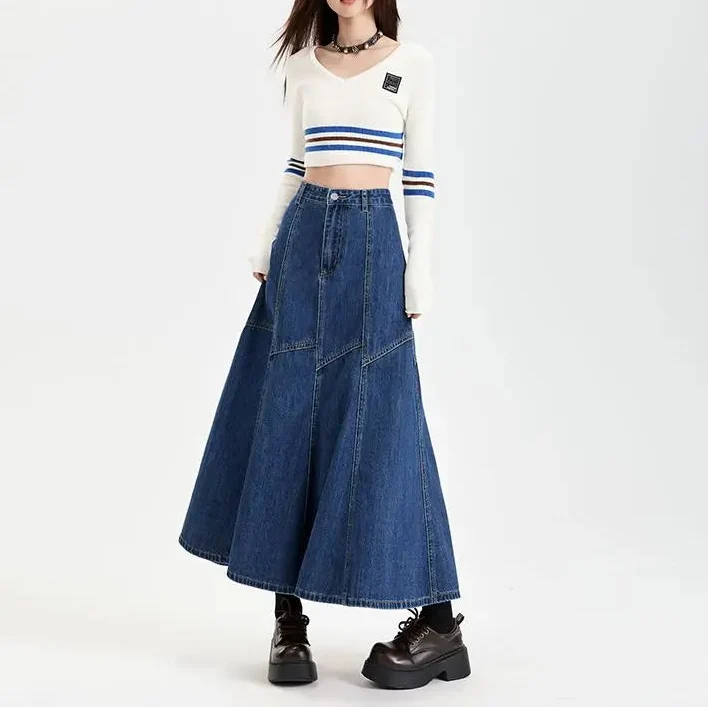 Vintage Patchwork Umbrella Maxi Skirt — in alternativa
