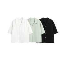Vintage Short Sleeve Button Down Shirt — vista laterale
