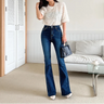 Y2K Vintage Skinny Long Flare Denim Jeans