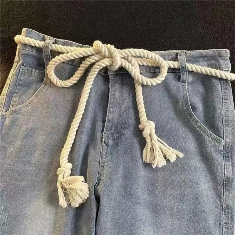 Vintage Thick Rope Belt — dettaglio