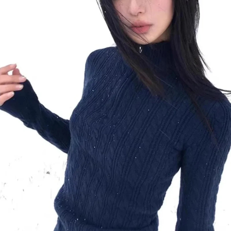 Vintage Turtleneck Sweater — vista posteriore