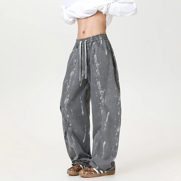Vintage Urban Baggy Barrel Jeans — vista frontale