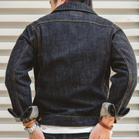 Vintage Washed Denim Jacket — vista laterale