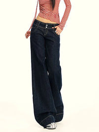 Vintage Womens Low Waist Wide Leg Jeans — in alternativa