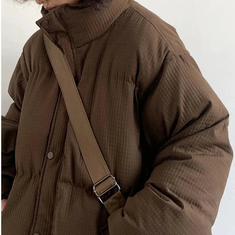 Waffle Shell Padded Puffer Jacket Coat — in alternativa