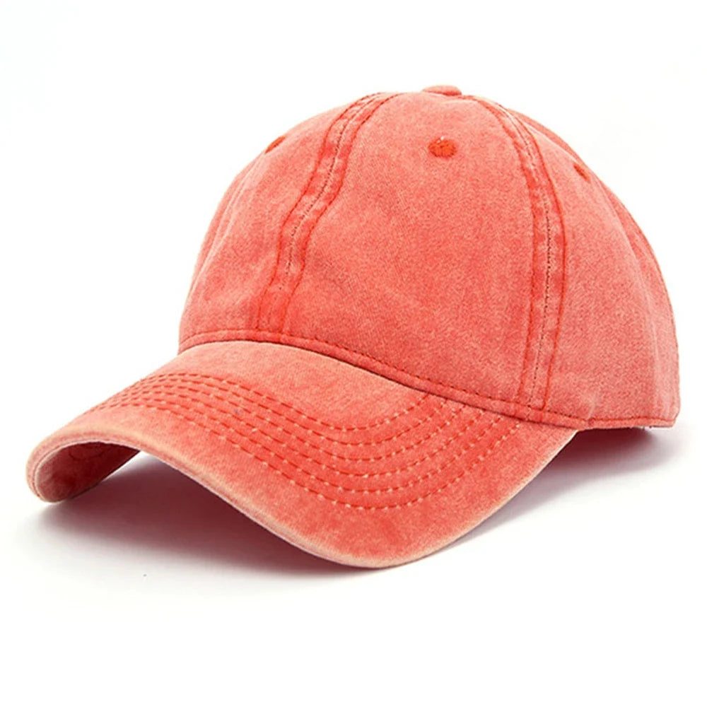 Washed Baseball Cap — dettaglio del tessuto
