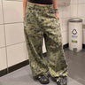 Y2K Washed Camouflage Baggy Jeans